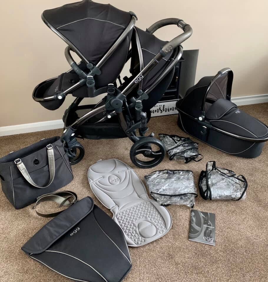 egg pram shadow black
